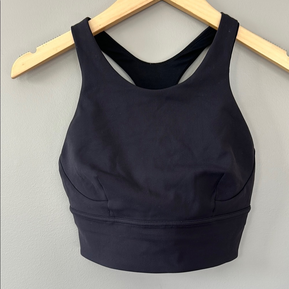 Lululemon Wunder Train Long Line *Med Support C/D Cup Size 6 Black